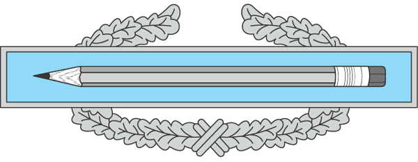 combat writing badge
